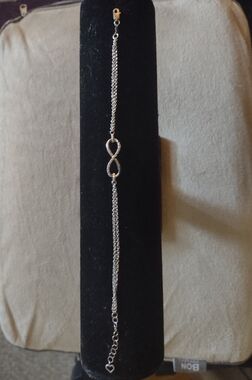 Delicate Silver Infinity Bracelet - Classic Women's Jewelry